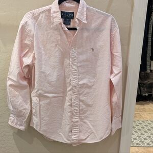 Ralph Lauren Men's Light Pink Button Down Shirt